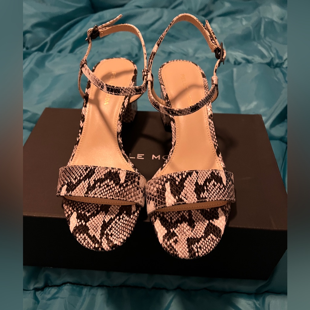 Alicia Low Heel - Black-White Sz 8